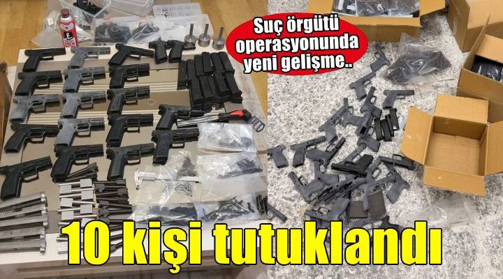İzmir'de suç örgütleri operasyonunda yakalanan 10 şüpheli tutuklandı
