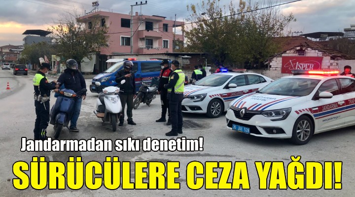 İzmir de sürücülere ceza yağdı!