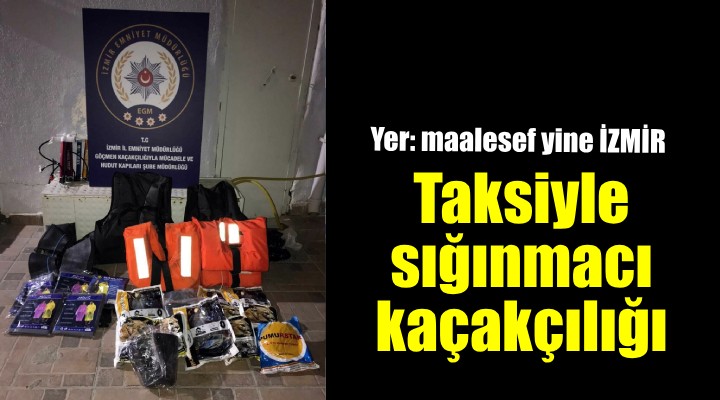 İzmir de taksiyle sığınmacı kaçakçılığına 1 tutuklama