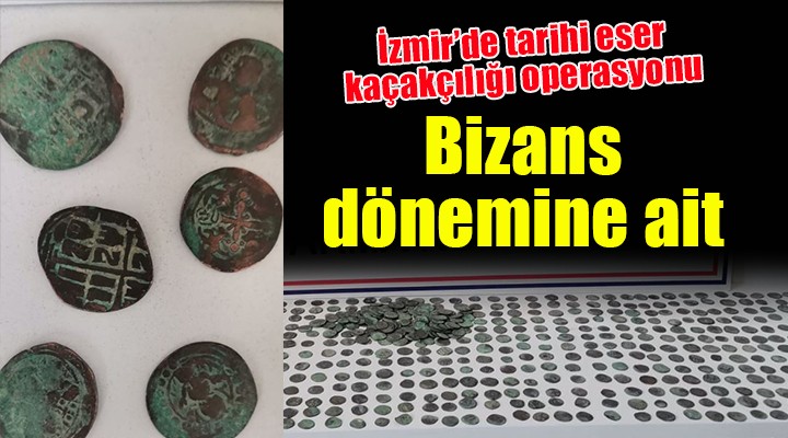 İzmir de tarihi eser kaçakçılığı operasyonu...