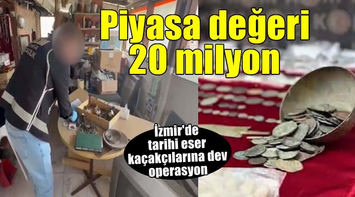 İzmir de tarihi eser operasyonu