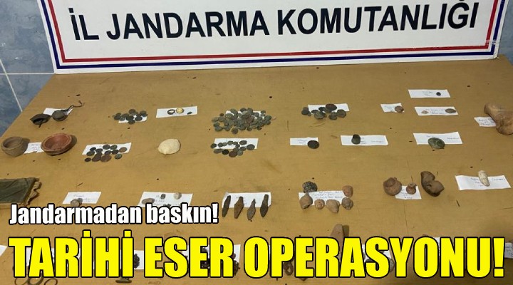 İzmir de tarihi eser operasyonu!