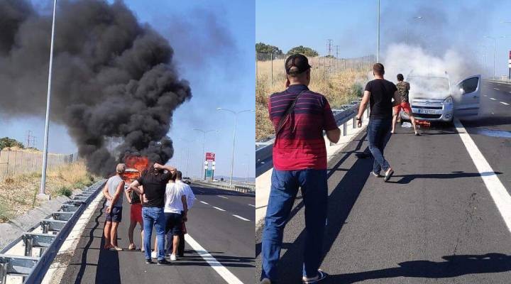 İzmir de tehlikeli anlar... Bir anda alev aldı!