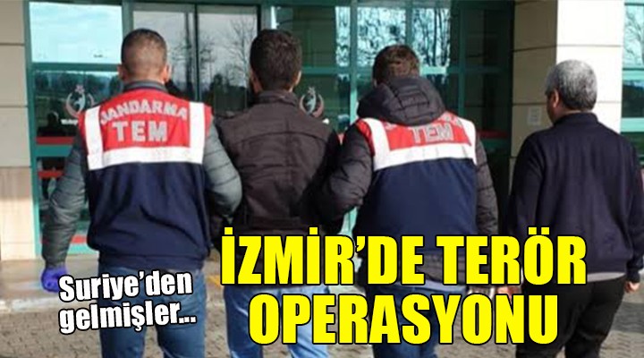 İzmir de terör operasyonu: 5 gözaltı!