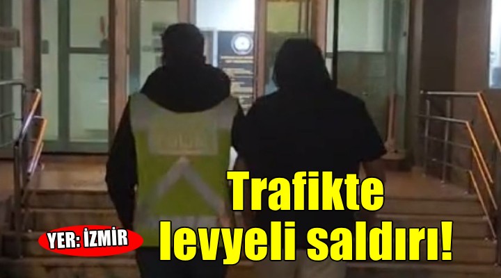 İzmir'de trafik kavgasında levyeli saldırı!