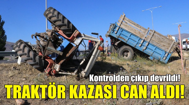 İzmir de traktör kazası can aldı!