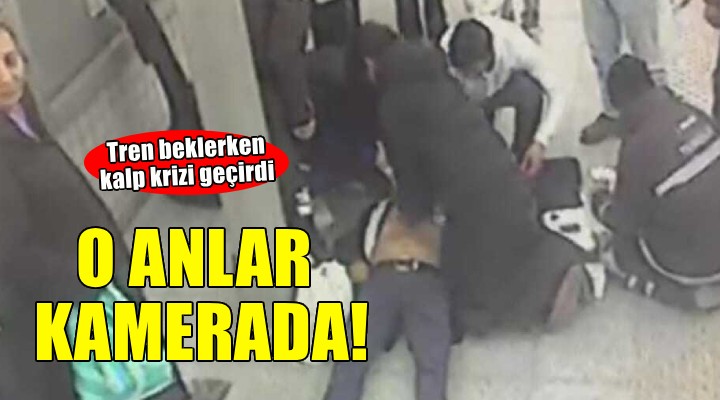 İzmir de tren beklerken kalp krizi geçirdi