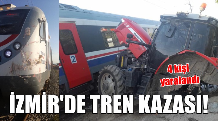 İzmir de tren kazası: 4 yaralı