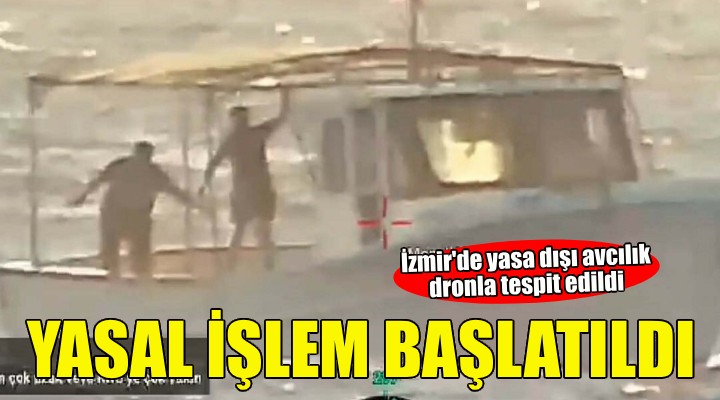İzmir'de trol avcılığına kapalı sahada avlanan tekne dron ile tespit edilip, yasal işlem başlatıldı