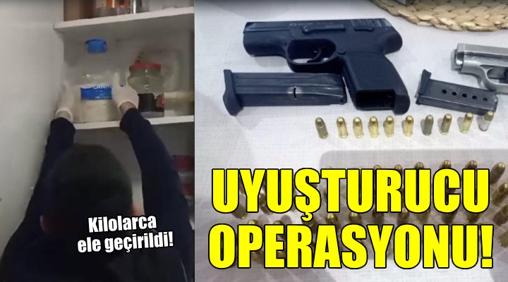 İzmir de uyuşturucu operasyonu...