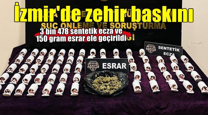 İzmir'de uyuşturucu operasyonu: 1 kişiye gözaltı!