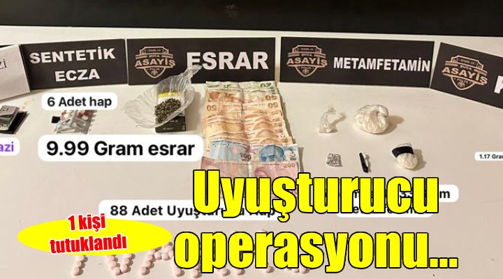 İzmir de uyuşturucu operasyonu