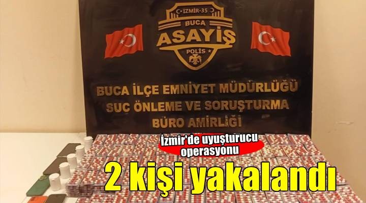 İzmir'de uyuşturucu operasyonunda 2 şüpheli yakalandı