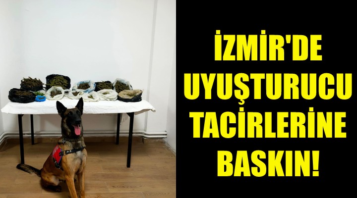 İzmir de uyuşturucu tacirlerine baskın!