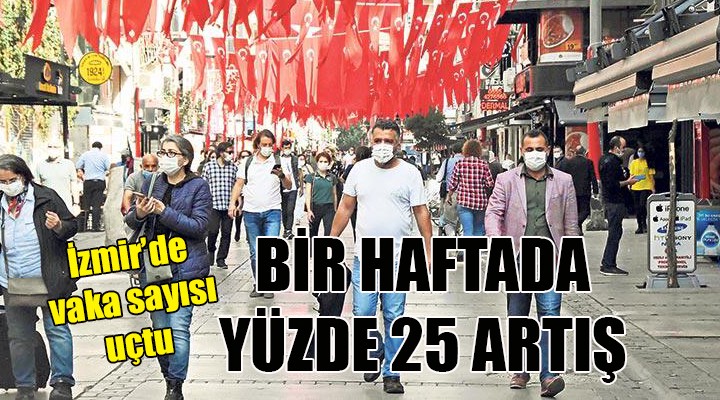 İzmir de vaka sayısı 1 haftada yüzde 25 arttı...