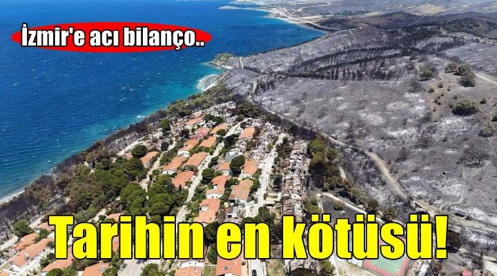 İzmir de yanan alan rekoru kırıldı