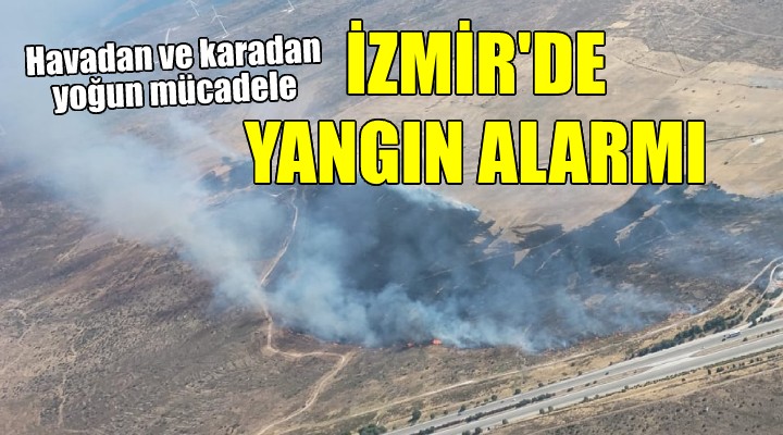 İzmir de yangın alarmı...