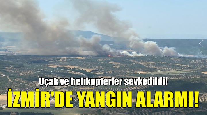 İzmir de yangın alarmı!