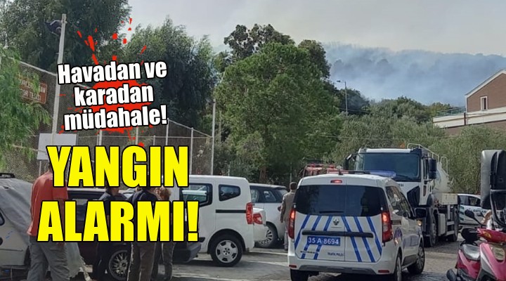 İzmir de yangın alarmı!