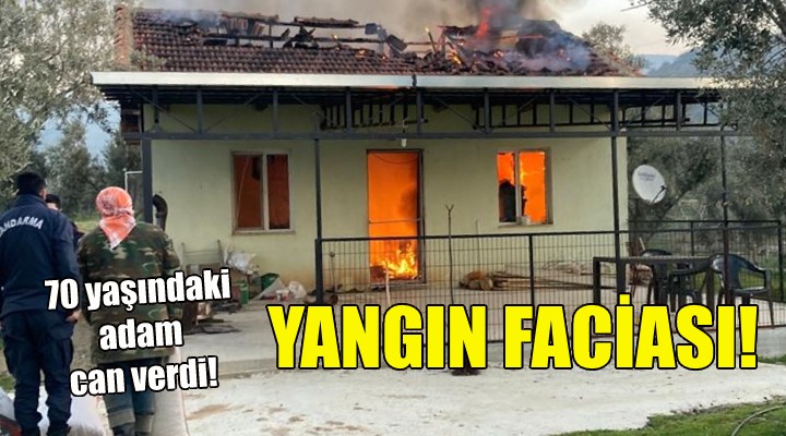 İzmir de yangın faciası: 1 ölü!