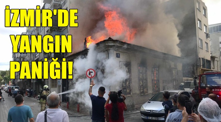 İzmir de yangın paniği!