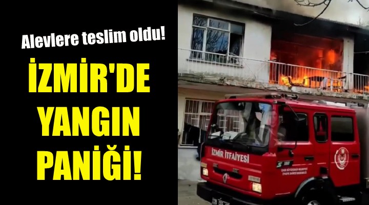 İzmir de yangın paniği!