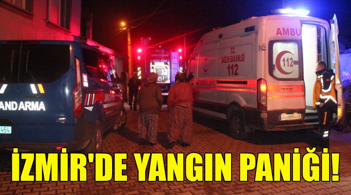 İzmir de yangın paniği!