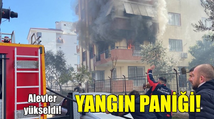 İzmir de yangın paniği!