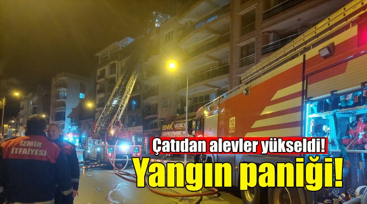 İzmir de yangın paniği!