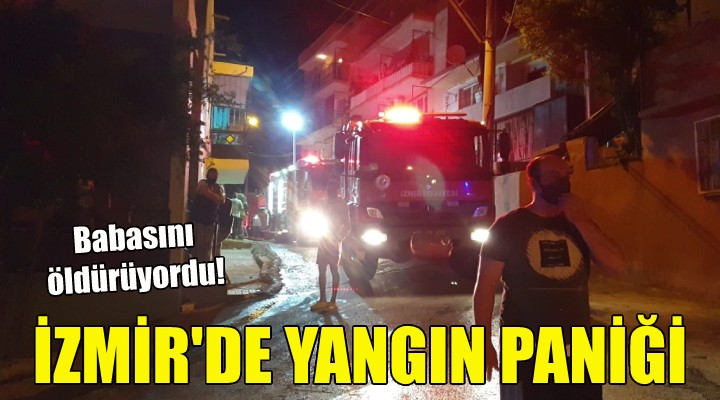 İzmir de yangın paniği!