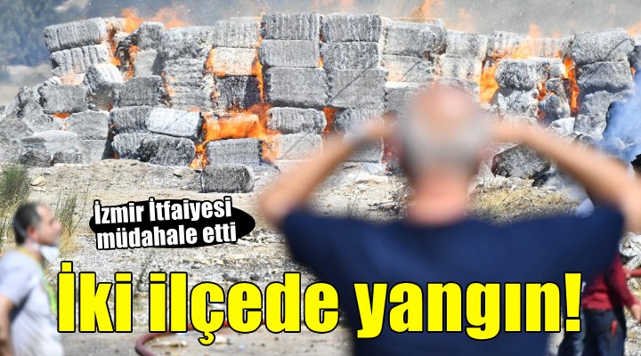İzmir de yangınlarla mücadele sürüyor