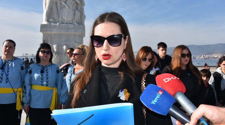 İzmir de yaşayan Ukraynalılardan barış çağrısı