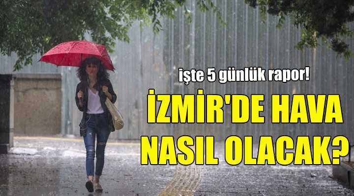 İzmir de yeni haftada hava nasıl olacak?