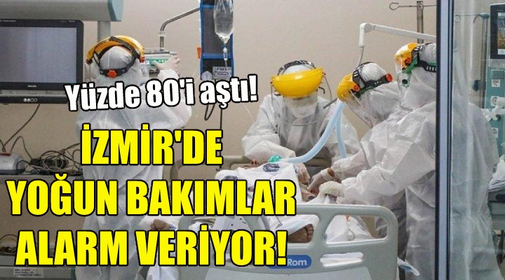 İzmir de yoğun bakım doluluk oranı alarm veriyor!