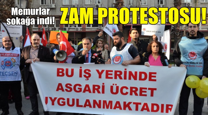 İzmir de yüzde 25 lik zam protestosu!