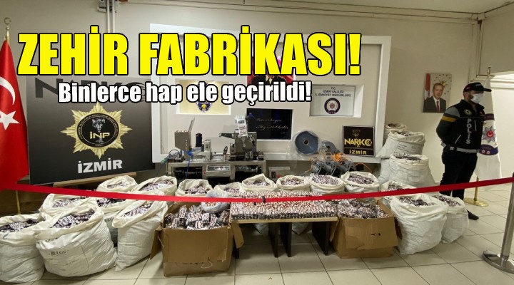 İzmir de zehir fabrikasına baskın!