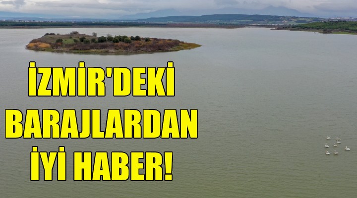 İzmir deki barajlardan iyi haber!