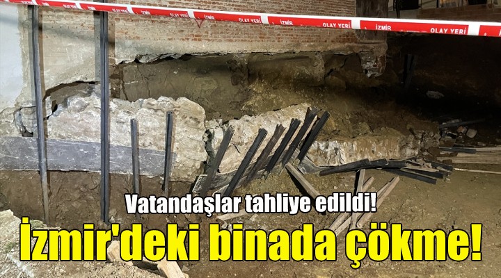 İzmir deki binada çökme!