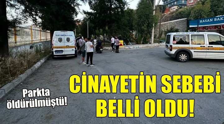 İzmir deki cinayetin sebebi belli oldu!