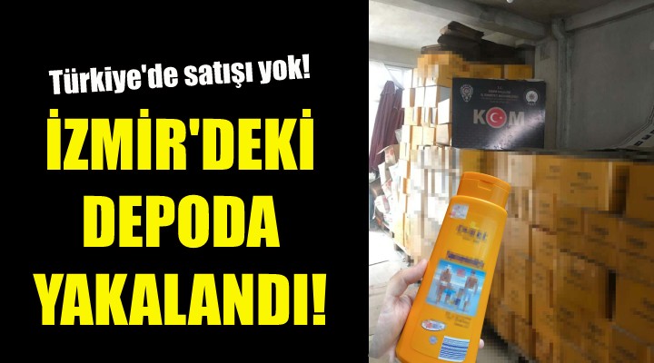 İzmir deki depoda yakalandı!