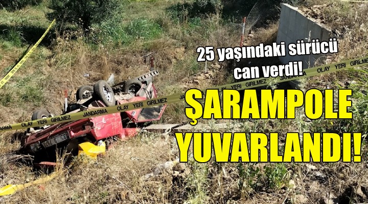 İzmir deki kazada 25 yaşındaki sürücü can verdi!