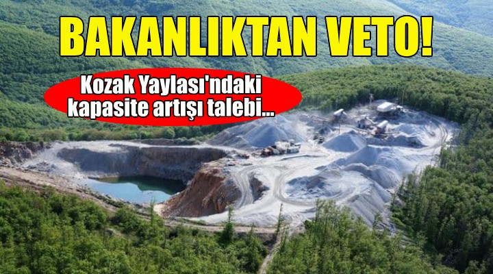 İzmir deki maden ocağının kapasite artışına bakanlıktan veto!