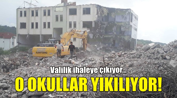 İzmir deki o okullar yıkılıyor!