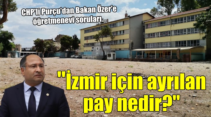 İzmir deki öğretmenevi sıkıntısı TBMM gündeminde...