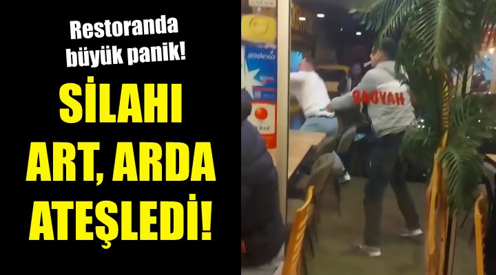 İzmir deki resatoranda büyük panik!