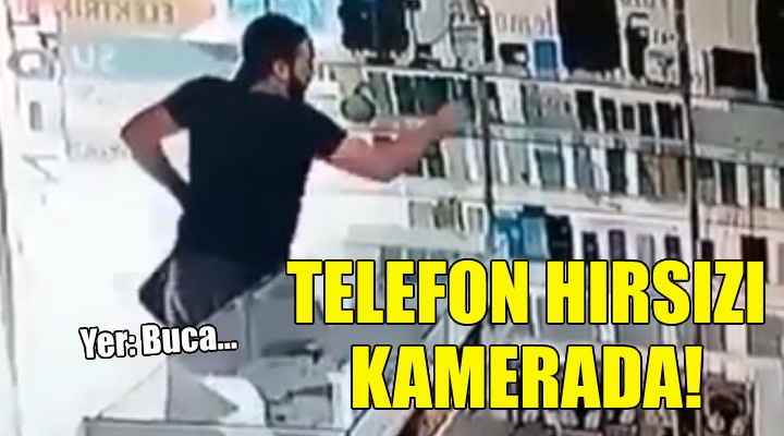 İzmir deki telefon hırsızı kamerada!