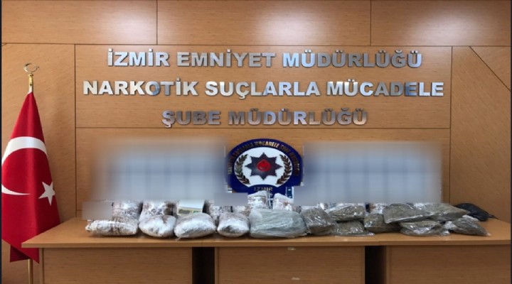 İzmir deki uyuşturucu operasyonunda 3 şüpheli yakalandı!