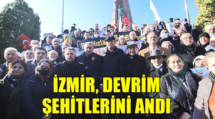 İzmir devrim şehitlerini andı...