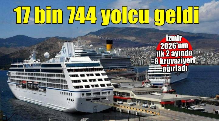 İzmir'e ilk 2 ayda denizden 17 bin 744 yolcu geldi