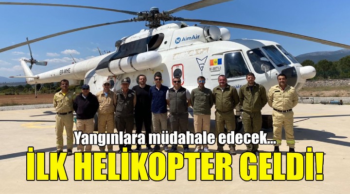 İzmir e ilk helikopter geldi!
